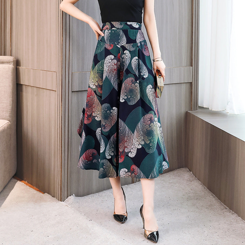 Women's cropped wide-leg pants