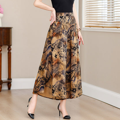 Women's cropped wide-leg pants