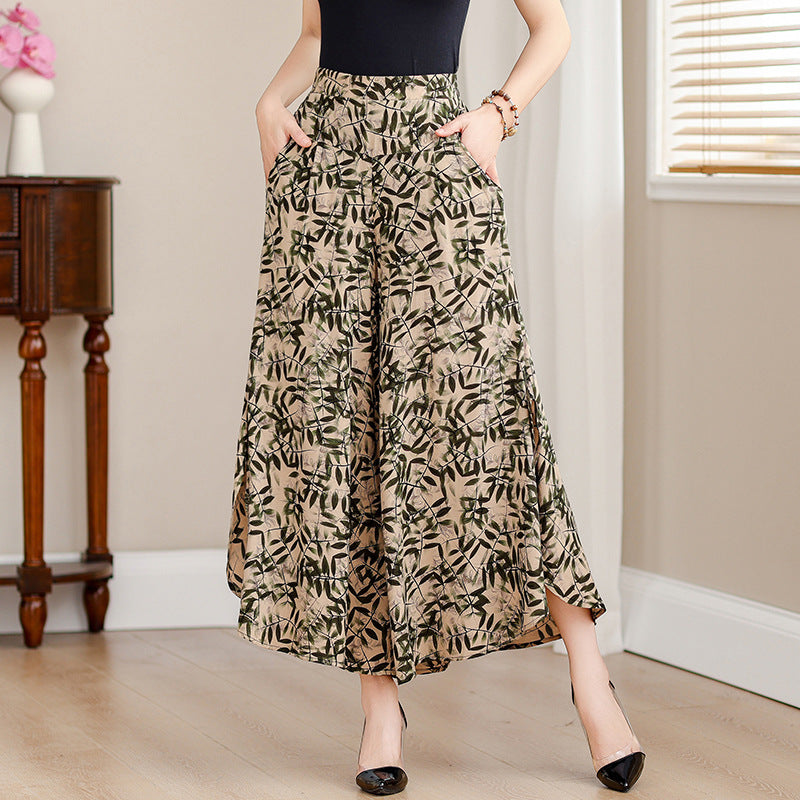 Women's cropped wide-leg pants