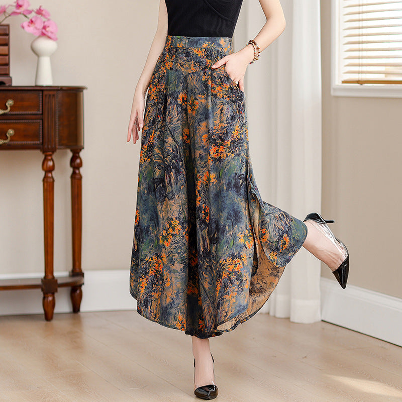 Women's cropped wide-leg pants