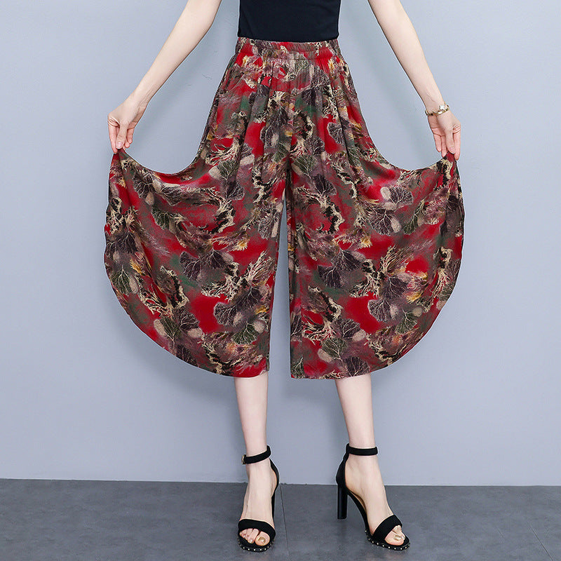 Women's cropped wide-leg pants