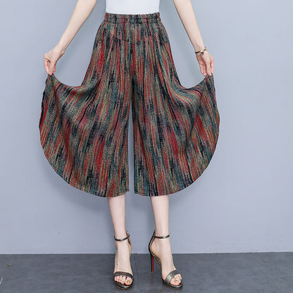 Women's cropped wide-leg pants