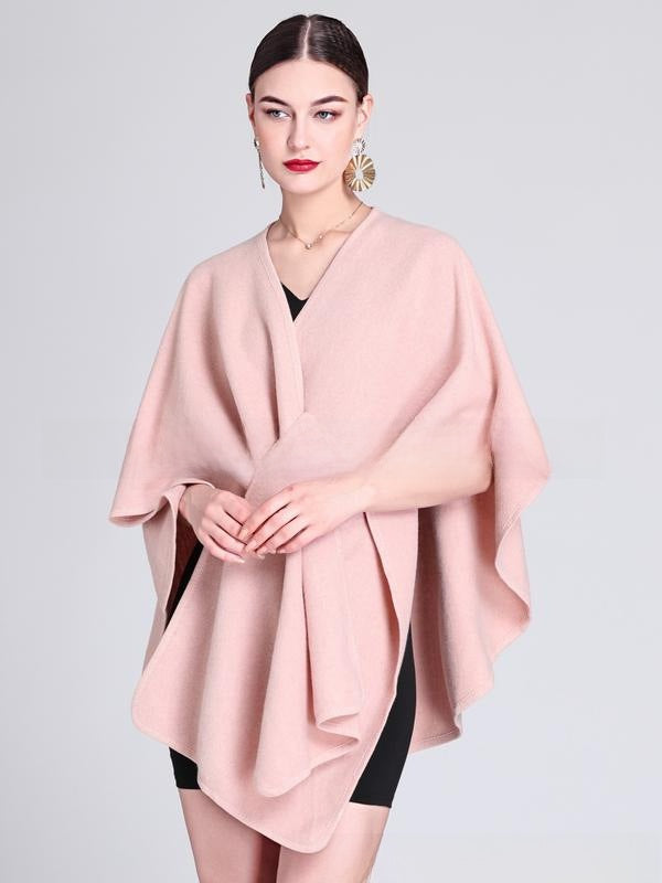 Women's Cross Front Woolen Cloak