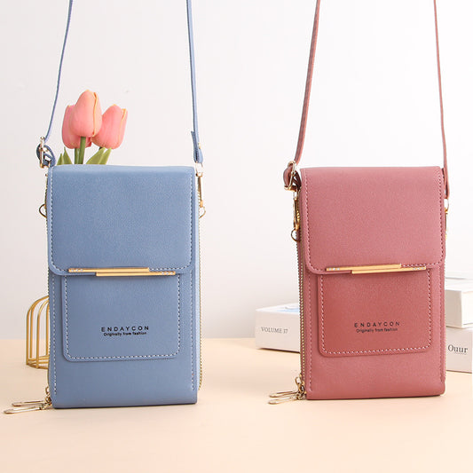 Women's crossbody touchscreen phone bag