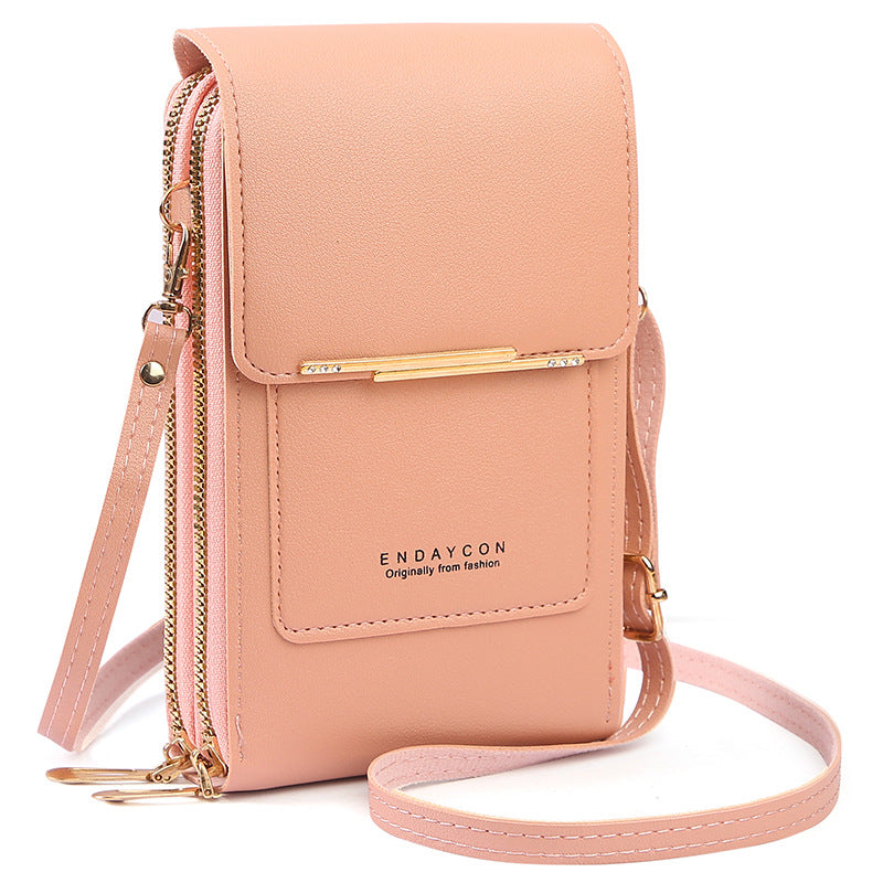 Women's crossbody touchscreen phone bag