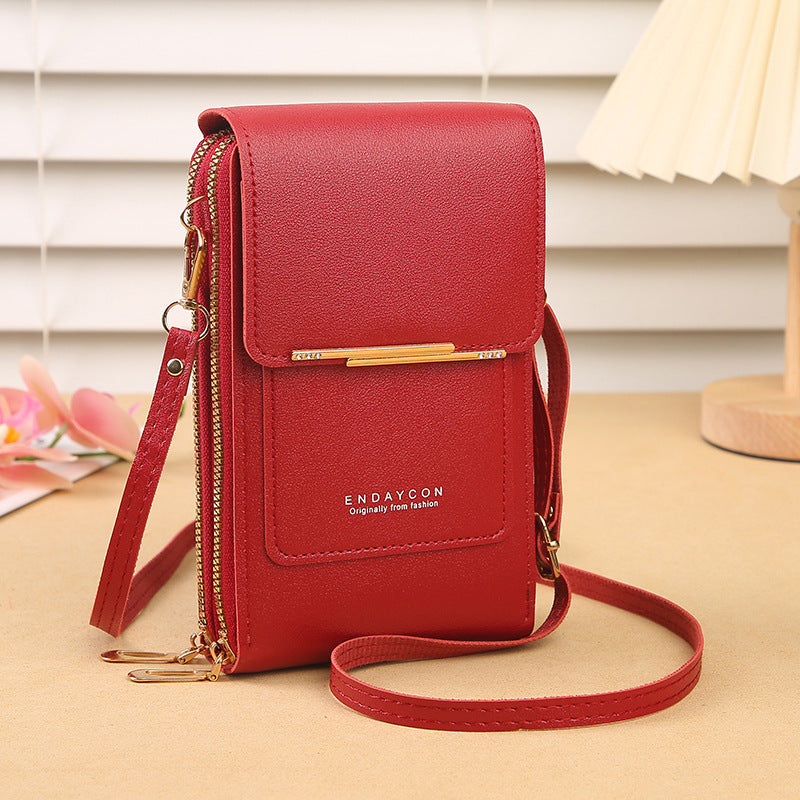 Women's crossbody touchscreen phone bag