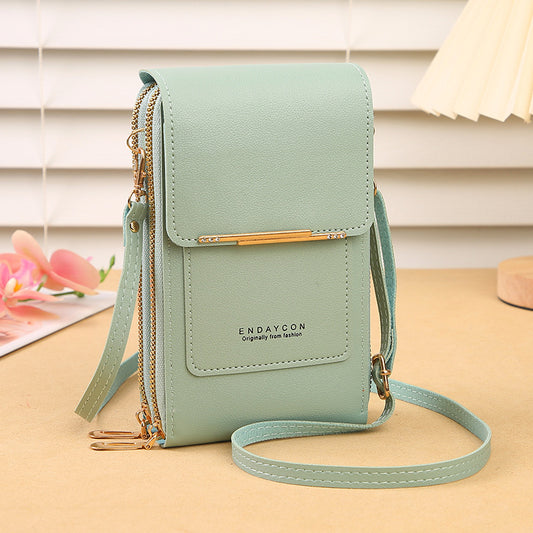 Women's crossbody touchscreen phone bag