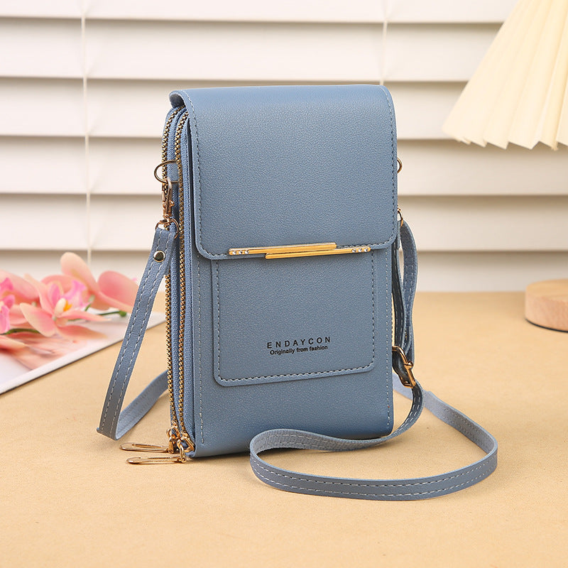 Women's crossbody touchscreen phone bag