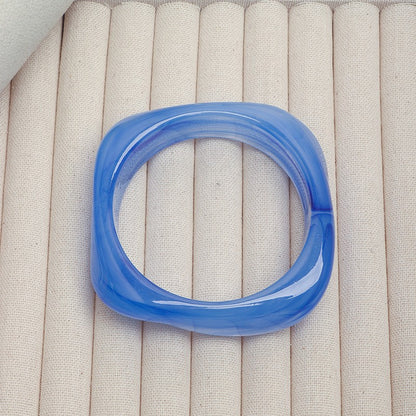 Women's Curved Acrylic Bracelets