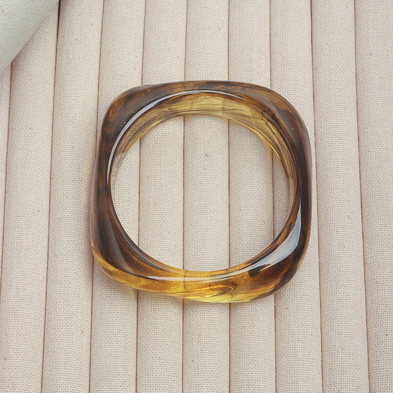 Women's Curved Acrylic Bracelets