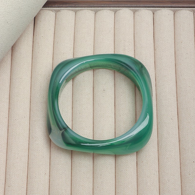 Women's Curved Acrylic Bracelets