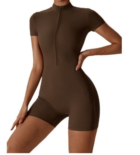 Women's dance fitness tight-fitting sports bodysuit