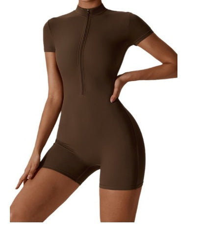 Women's dance fitness tight-fitting sports bodysuit