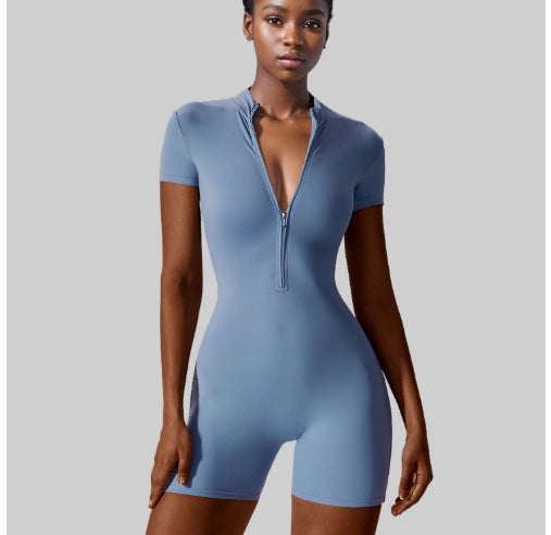 Women's dance fitness tight-fitting sports bodysuit