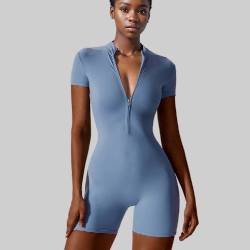 Women's dance fitness tight-fitting sports bodysuit
