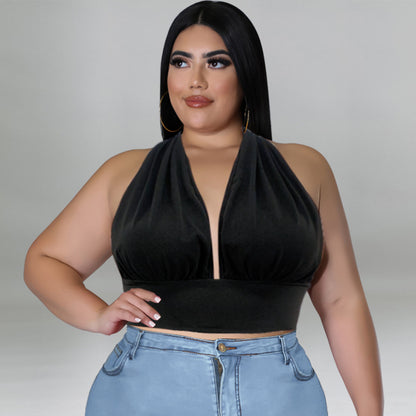 Women's Denim and Mesh Skirt Set