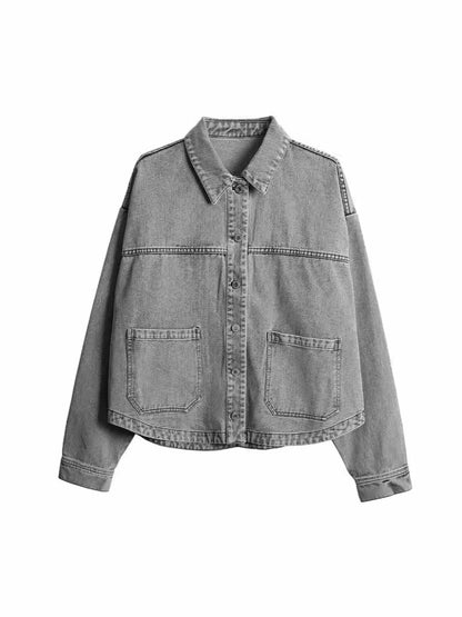Women's Denim Collar Shirt