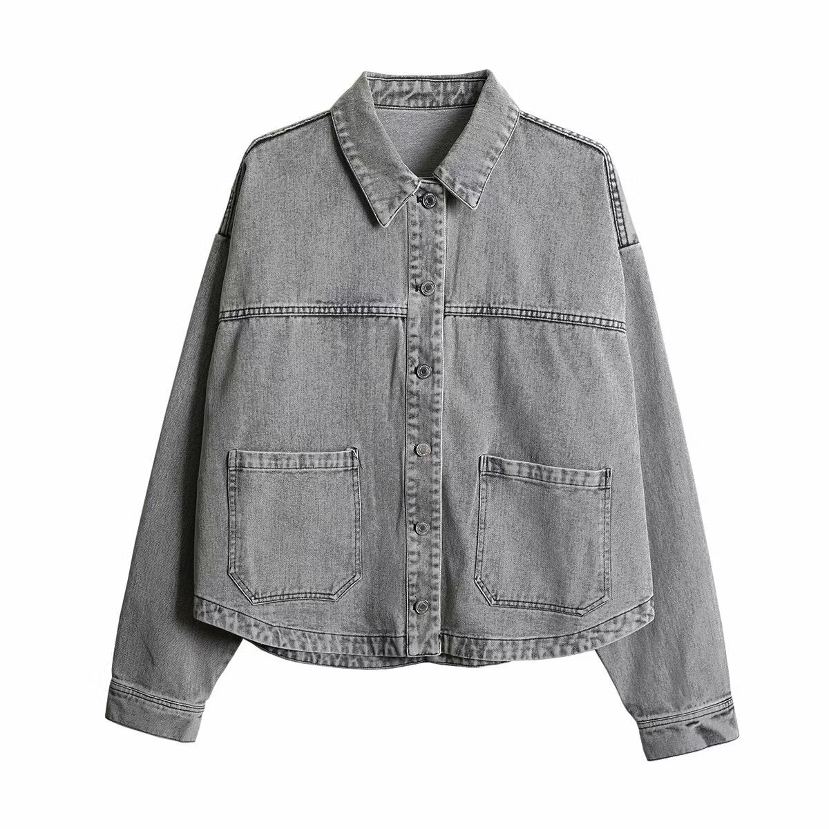 Women's Denim Collar Shirt