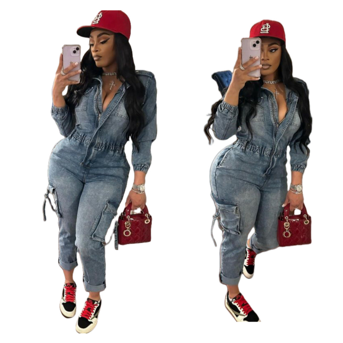 Women's Denim Jumpsuit