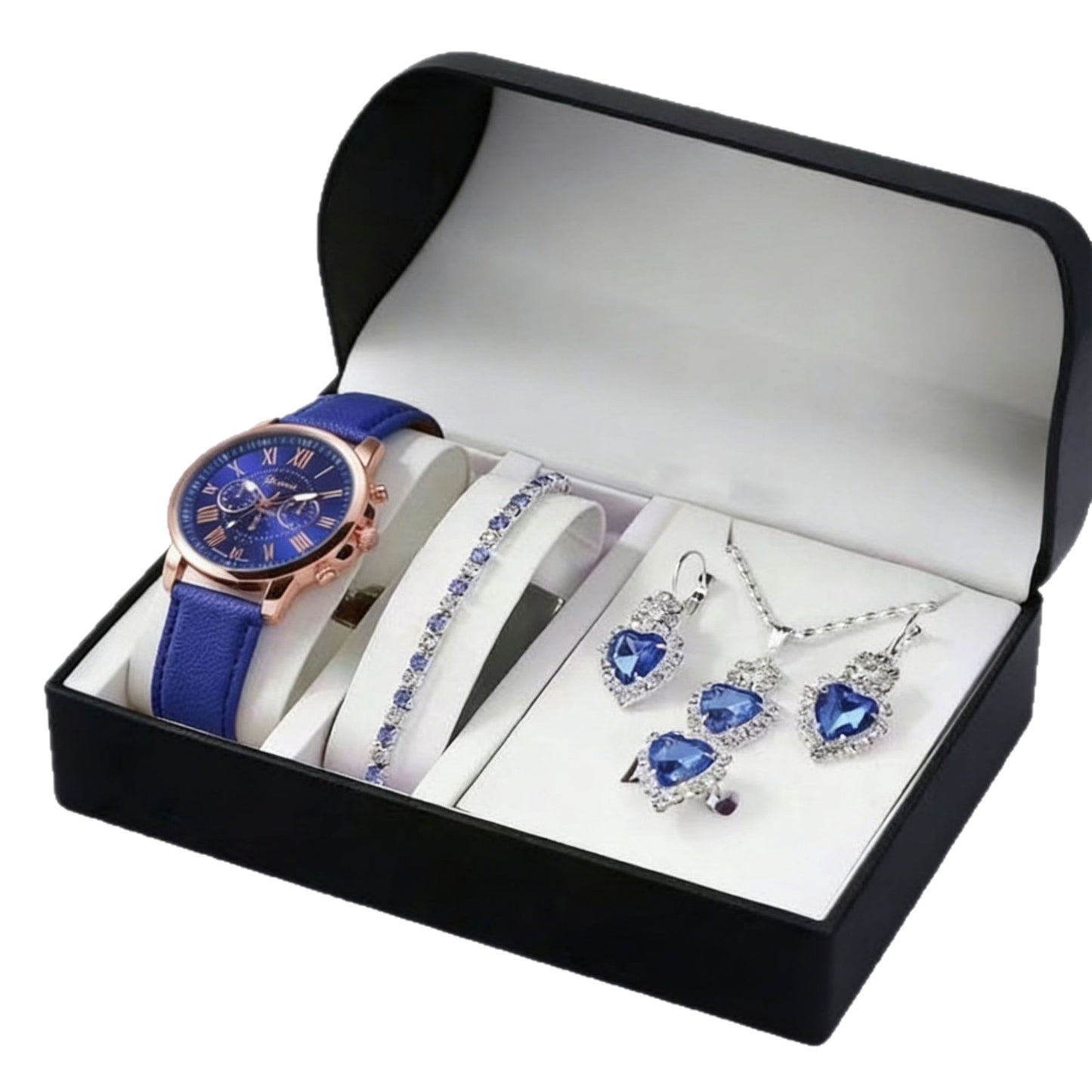 Women's Diamond Accent Quartz Watch and Jewelry