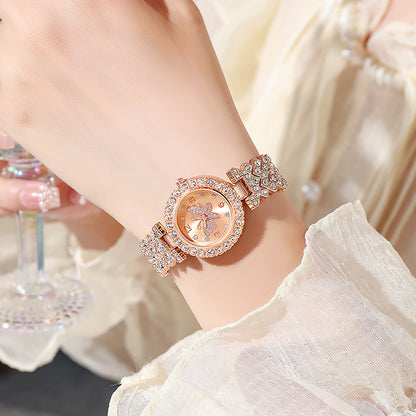 Women's Diamond Butterfly Quartz Watch