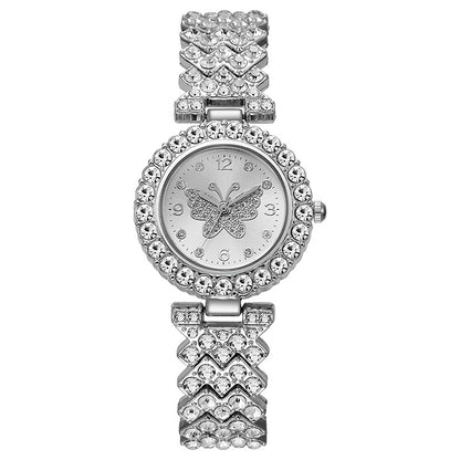 Women's Diamond Butterfly Quartz Watch