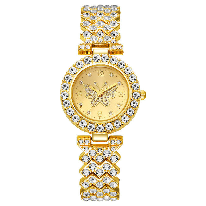 Women's Diamond Butterfly Quartz Watch
