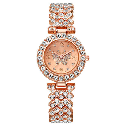 Women's Diamond Butterfly Quartz Watch