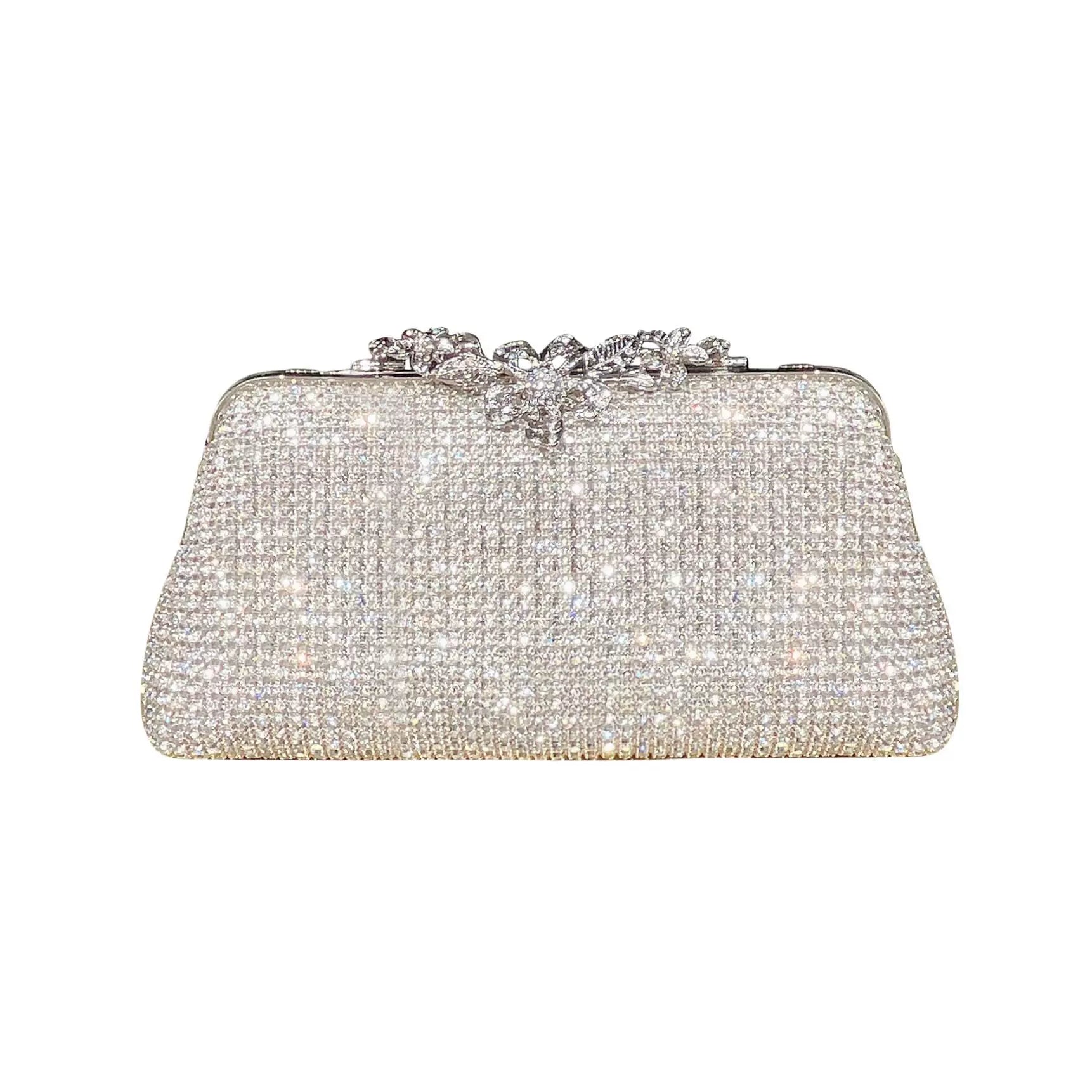 Women's Diamond-Encrusted Evening Clutch Bag