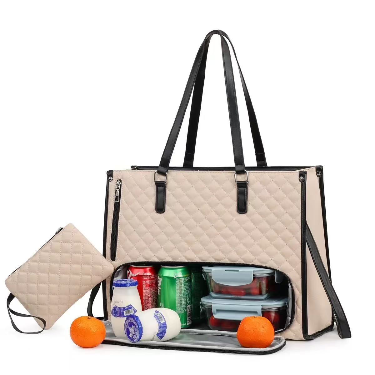 Women's Diamond Pattern PU Shoulder Bag