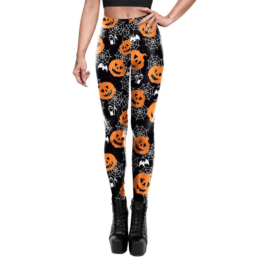 Women's Digital Print Elastic Yoga Pants
