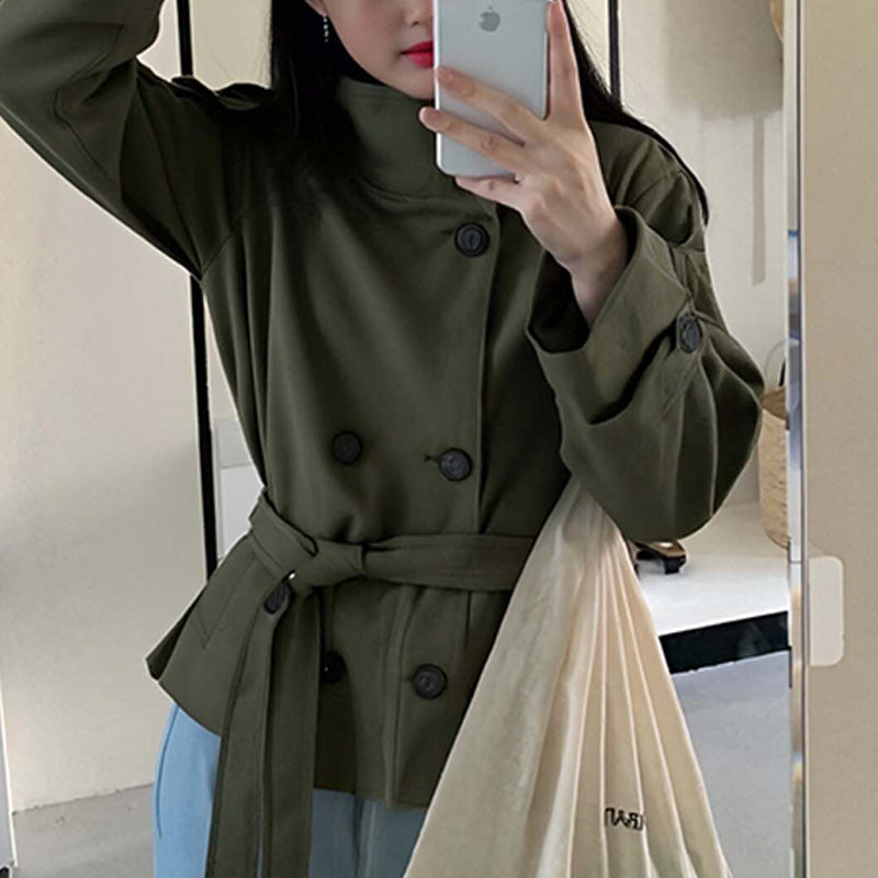 Women's Double-Breasted Trench Coat