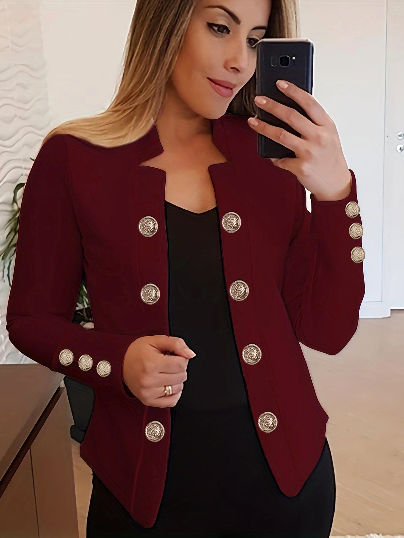 Women's Double Button Suit Jacket