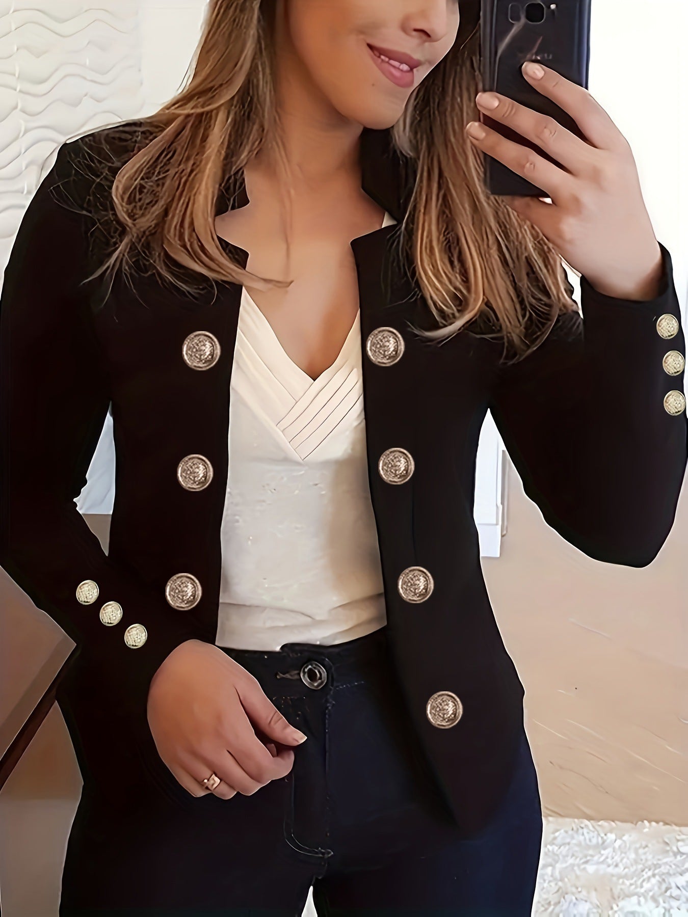 Women's Double Button Suit Jacket
