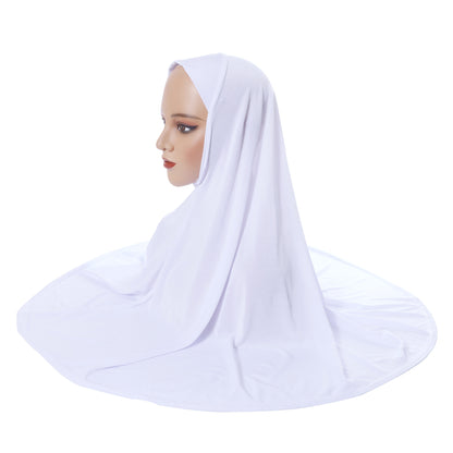 Women's Double-Layer Stretch Cotton Headscarf, Arabian Style Head Cover