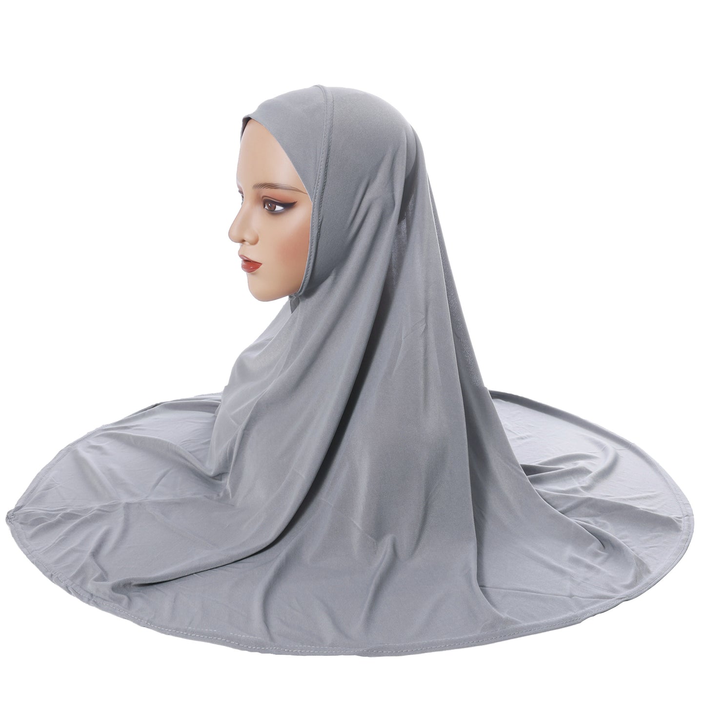 Women's Double-Layer Stretch Cotton Headscarf, Arabian Style Head Cover