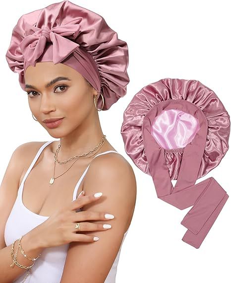 Women's Double Layer Stretch Nightcap
