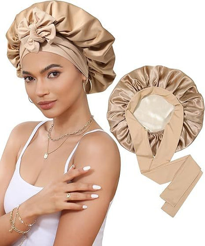 Women's Double Layer Stretch Nightcap