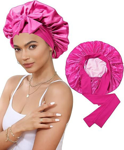 Women's Double Layer Stretch Nightcap