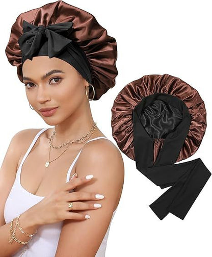 Women's Double Layer Stretch Nightcap