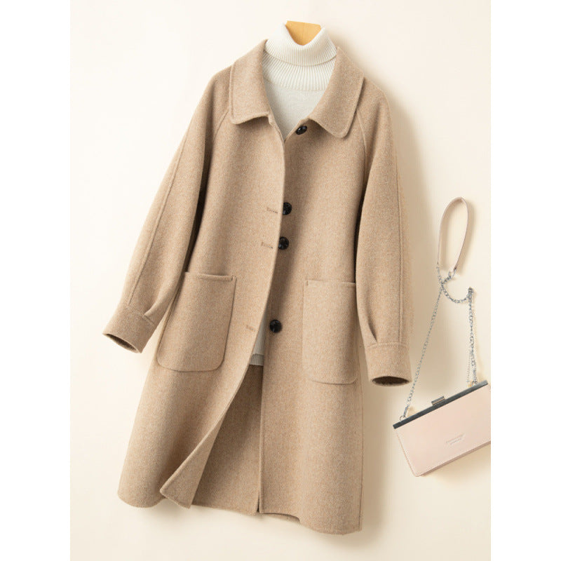 Women's Double-Sided Cashmere Wool Coat