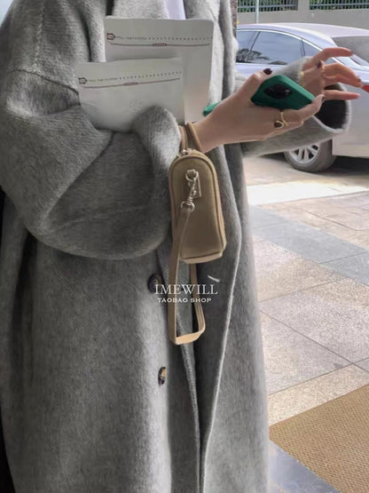 Women's Double-Sided Wool Cashmere Mid-Length Coat