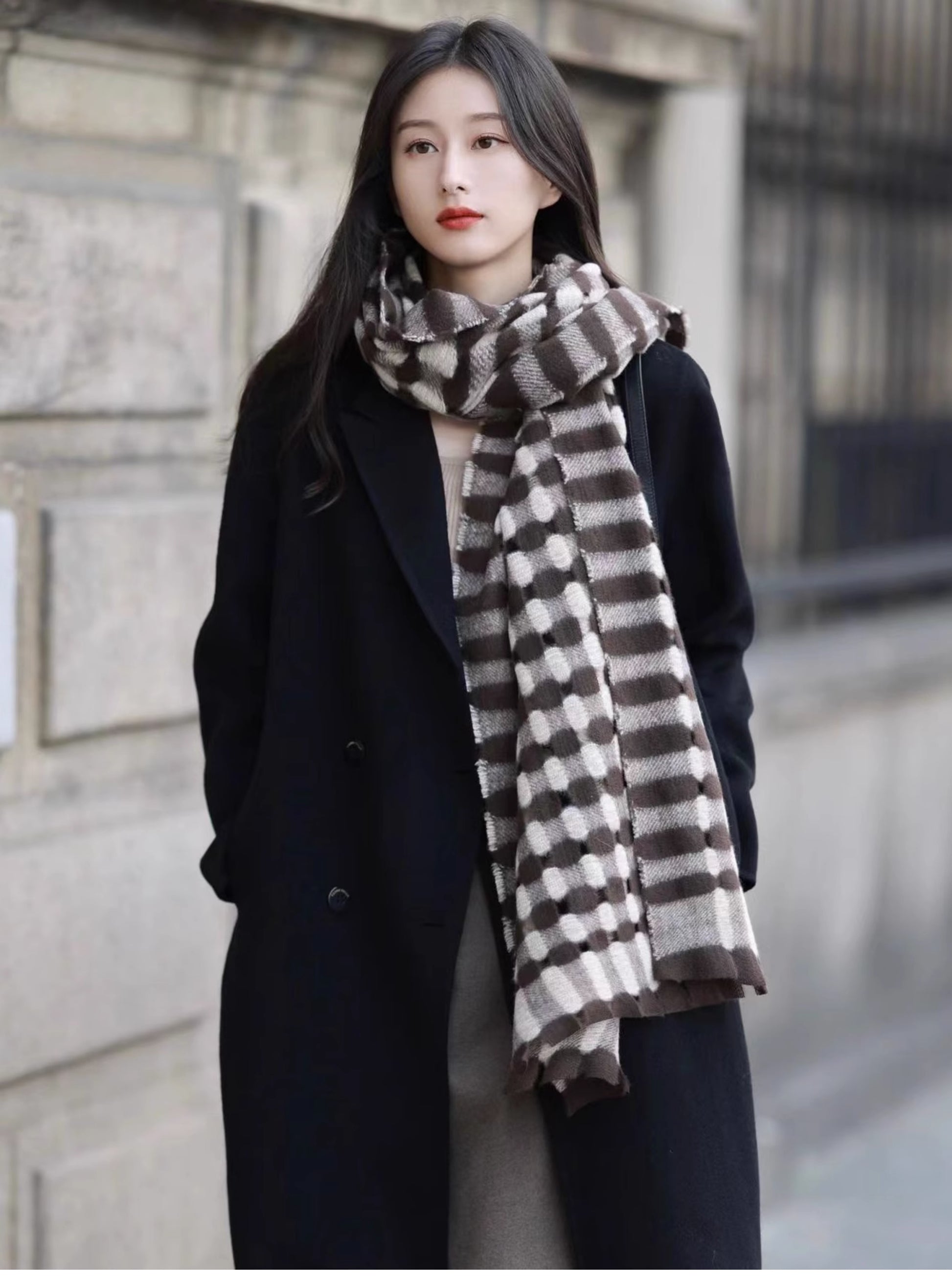 Women's Double-Sided Wool Cashmere Mid-Length Coat