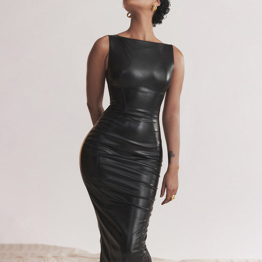 Women's dress, slit long formal dress