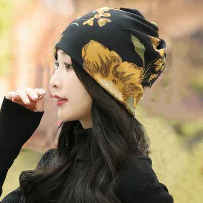 Women's Dual-Use Acrylic Neck Warmer Hat