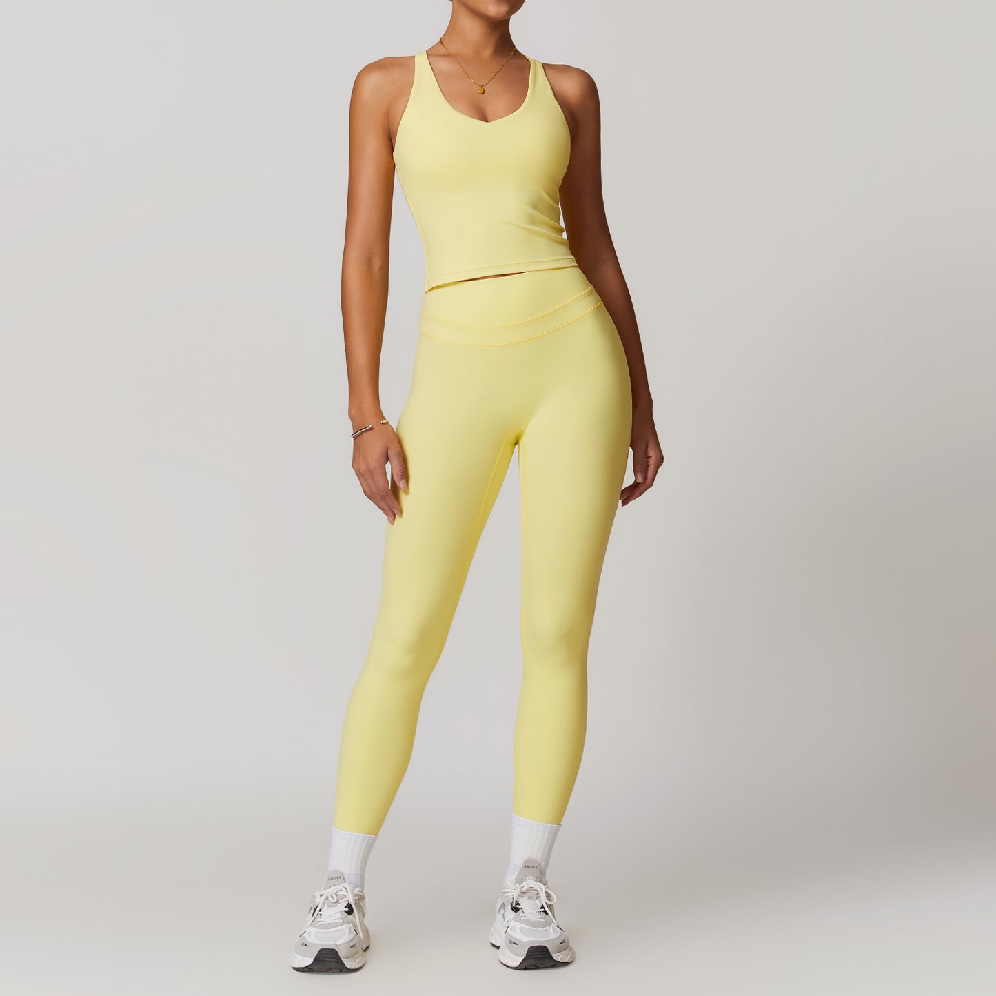Women's Elastic High Waist Yoga Fitness Suit