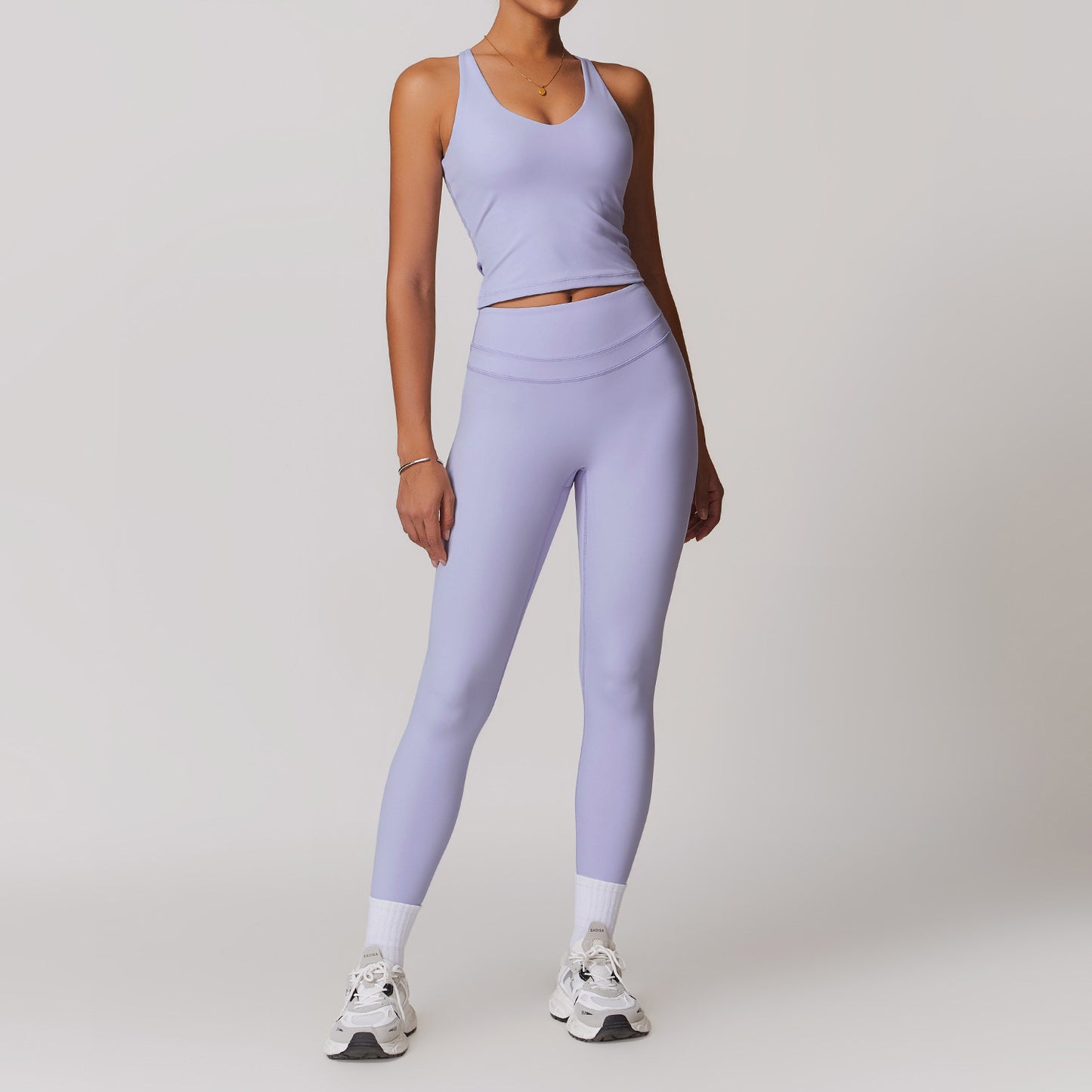 Women's Elastic High Waist Yoga Fitness Suit