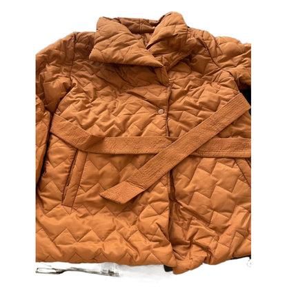 Women's Elegant Waist-Cinching Cotton-Padded Jacket