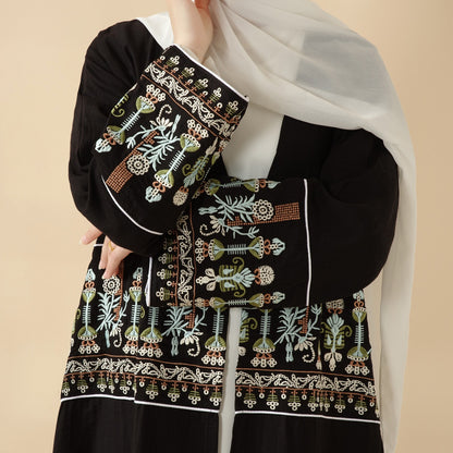 Women's Embroidered Long Robe Dress