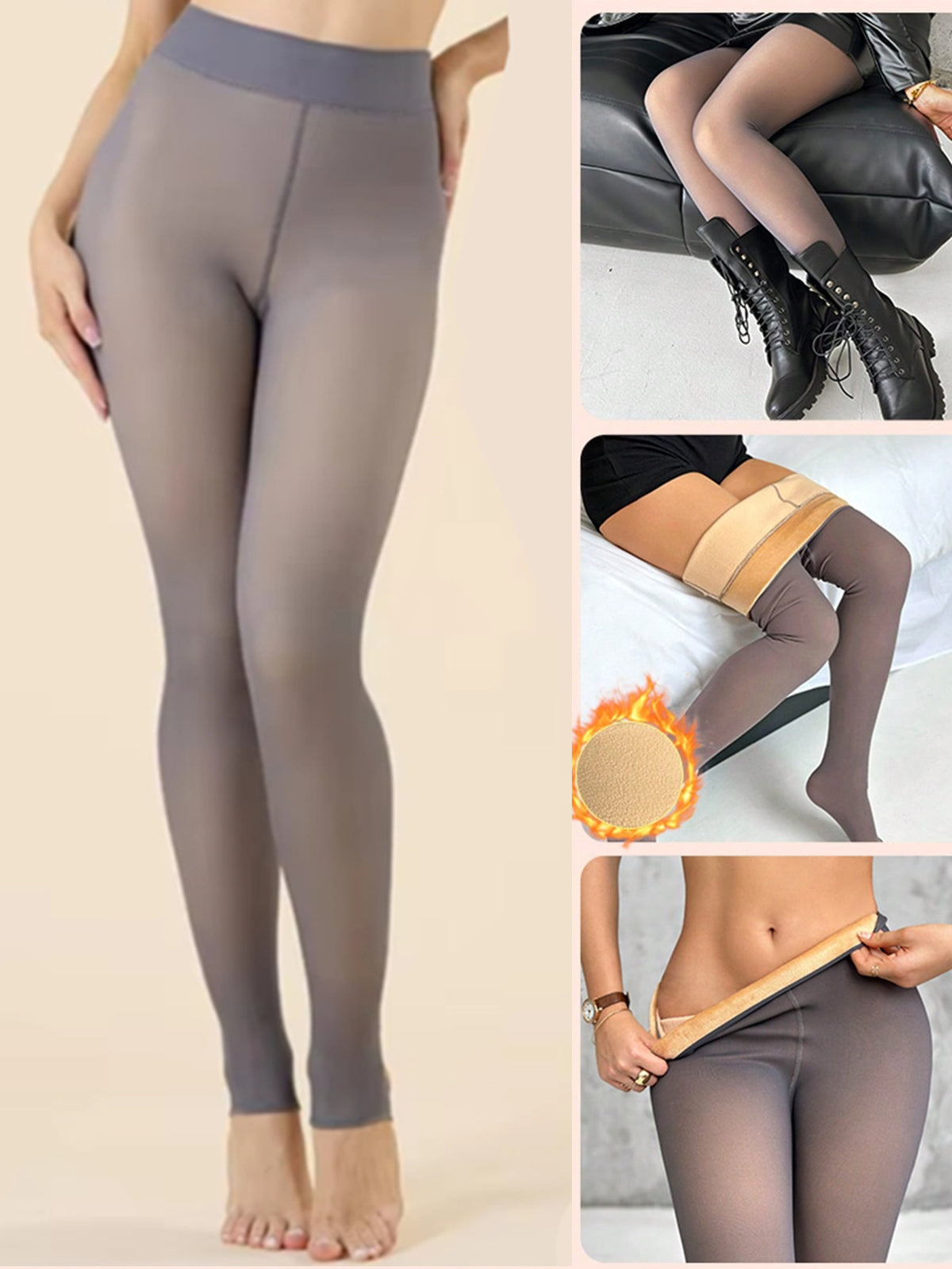 Women's Fake Bare Leg Thermal Leggings